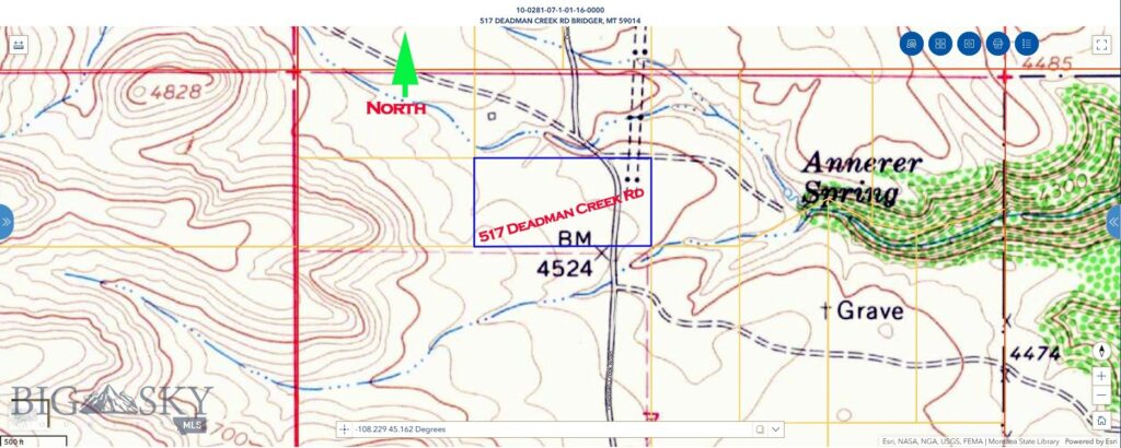 517 Deadman Creek Road, Bridger MT 59014