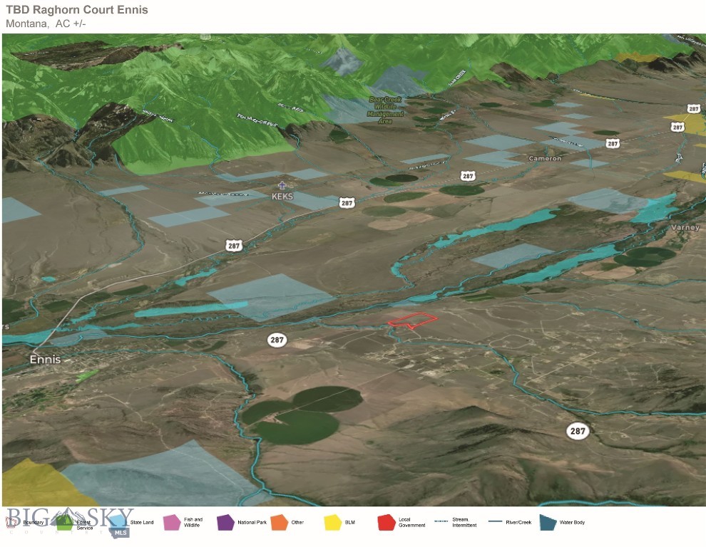 60 acres Raghorn Court, Ennis MT 59729