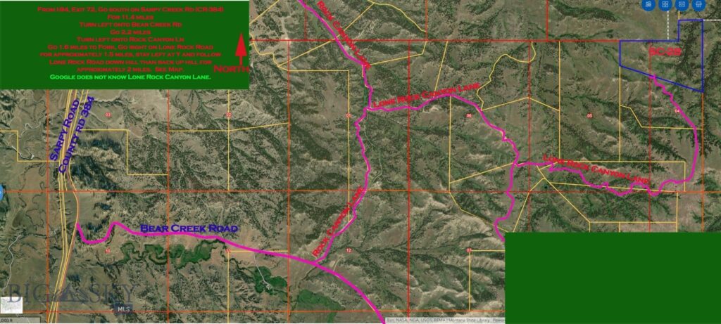 TBD Lone Rock Canyon Lane, Hysham MT 59076