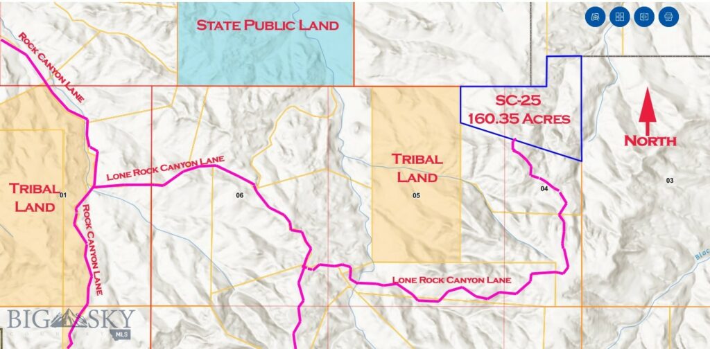 TBD Lone Rock Canyon Lane, Hysham MT 59076