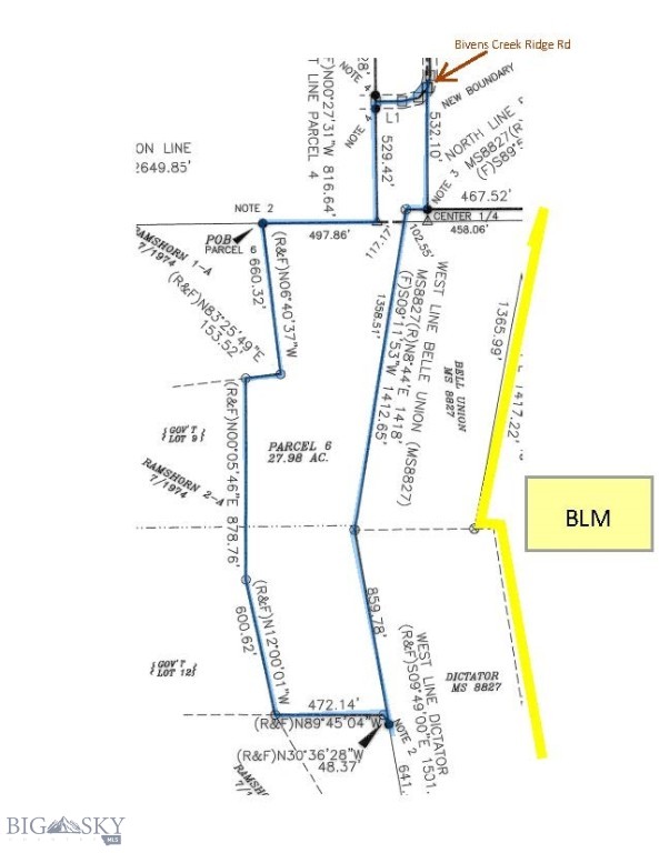 TBD Parcel 6 Bivens Creek Ridge Road, Sheridan MT 59749